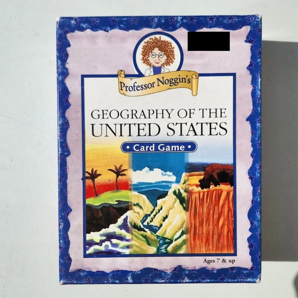 Professor Noggin's Geography Card Game Fun and Educational Family Trivia Game Ge